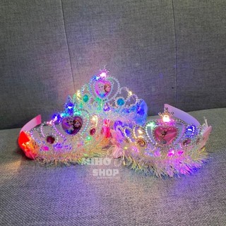 Cài tóc vương miện công chúa có đèn cho bé - vương miện cho bé