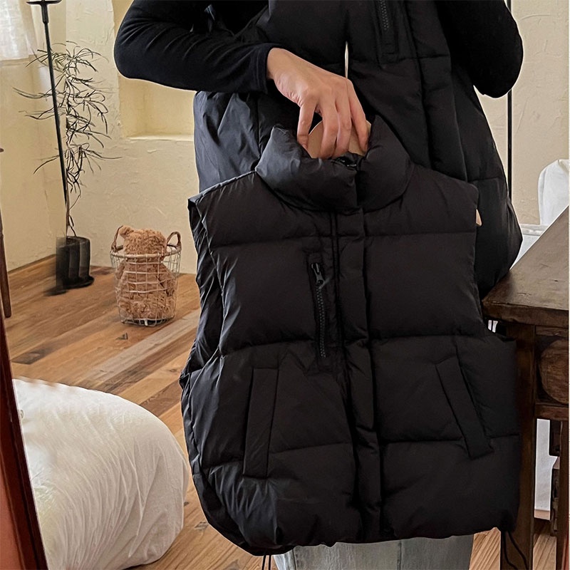 Hobibear / / Áo Khoác Phao cotton Dày Không Tay Thời Trang Dành Cho Người Lớn Tuổi Và Trẻ Em