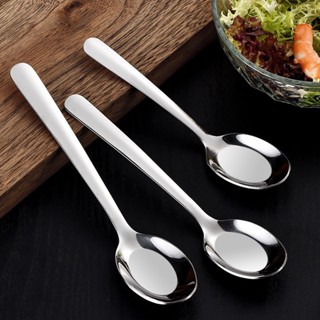 Thìa Phở Inox Cao Cấp Muỗng Ăn Cơm, Ăn Phở Inox Cán Trơn Dài Hàng Cao Cấp Sáng Bóng Bền Đẹp Gia Dụng Đức Khôi