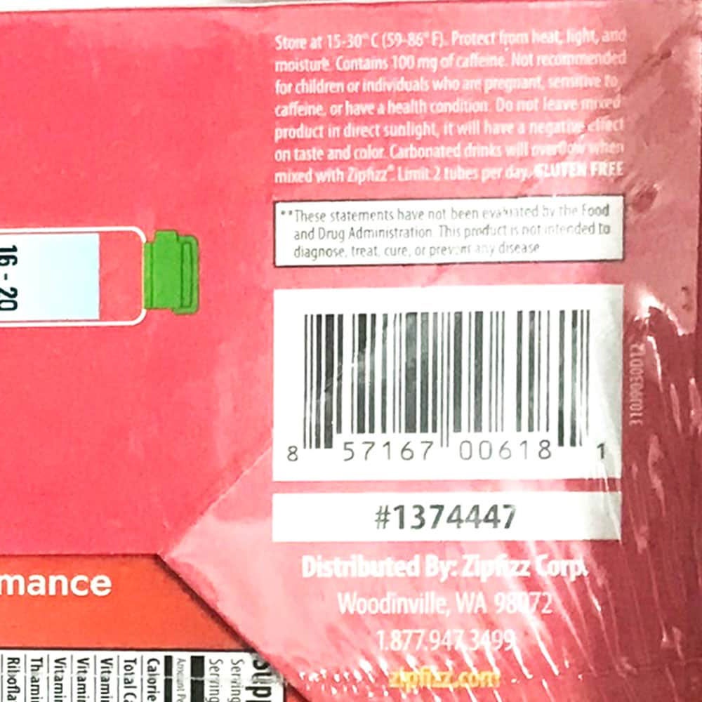 Bột Vitamin bổ sung năng lượng Zipfizz Healthy Energy Drink Mix  30 ống