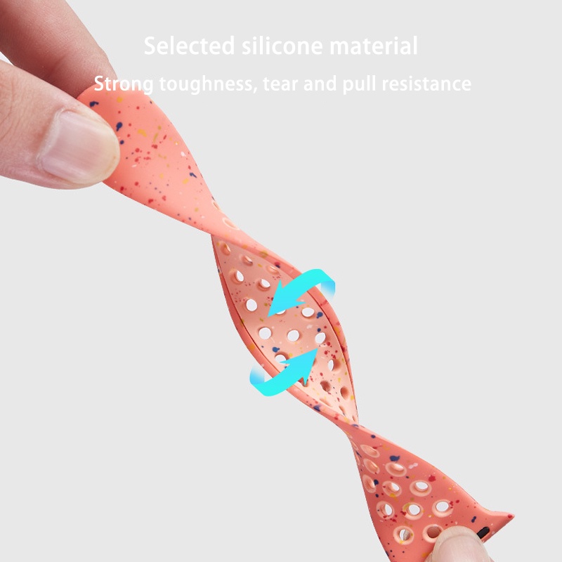 Dây Đeo Silicon Thay Thế Cho Đồng Hồ Thông Minh apple watch series 9 8 7 se 6 5 4 3 ultra iwatch 40mm 44mm 41mm 45mm 49mm