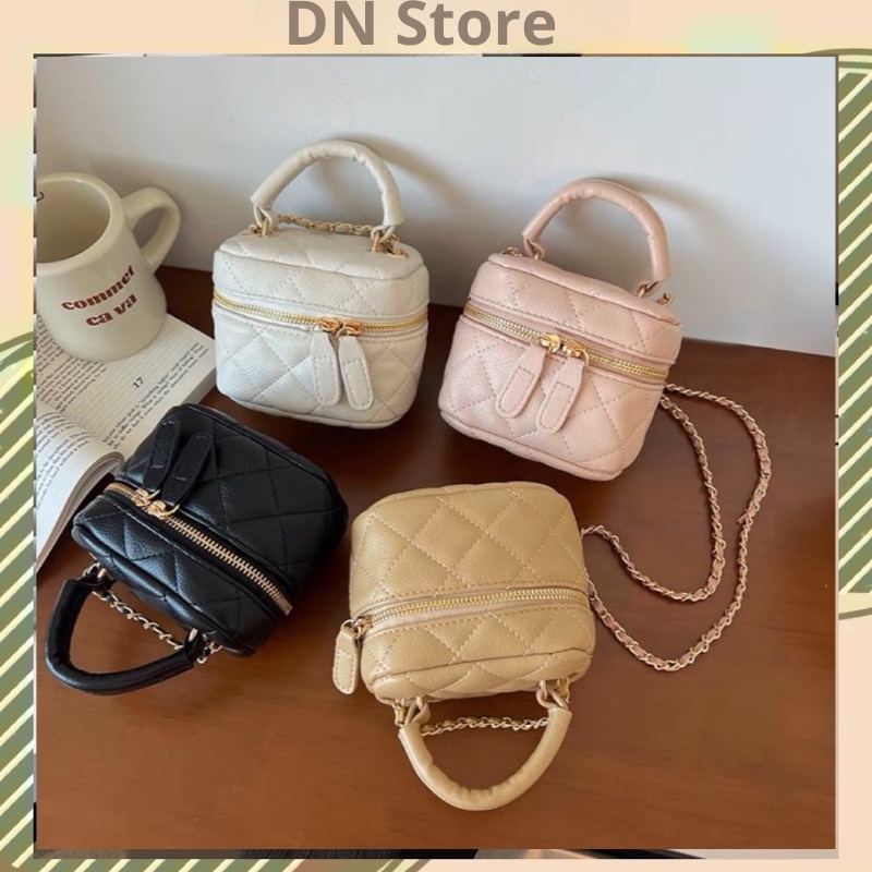Túi Mini Túi Xách Nữ Đeo Chéo Chần Trám Basic Nhỏ Xinh DN Store