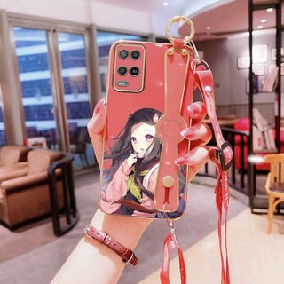Hoạt Hình Ốp Điện Thoại In Hình nezuko Có Dây Đeo Cho oppo a16 a16s a16k a16e a55 4g a54 4g a54s a1k a1 pro a2 pro 5g