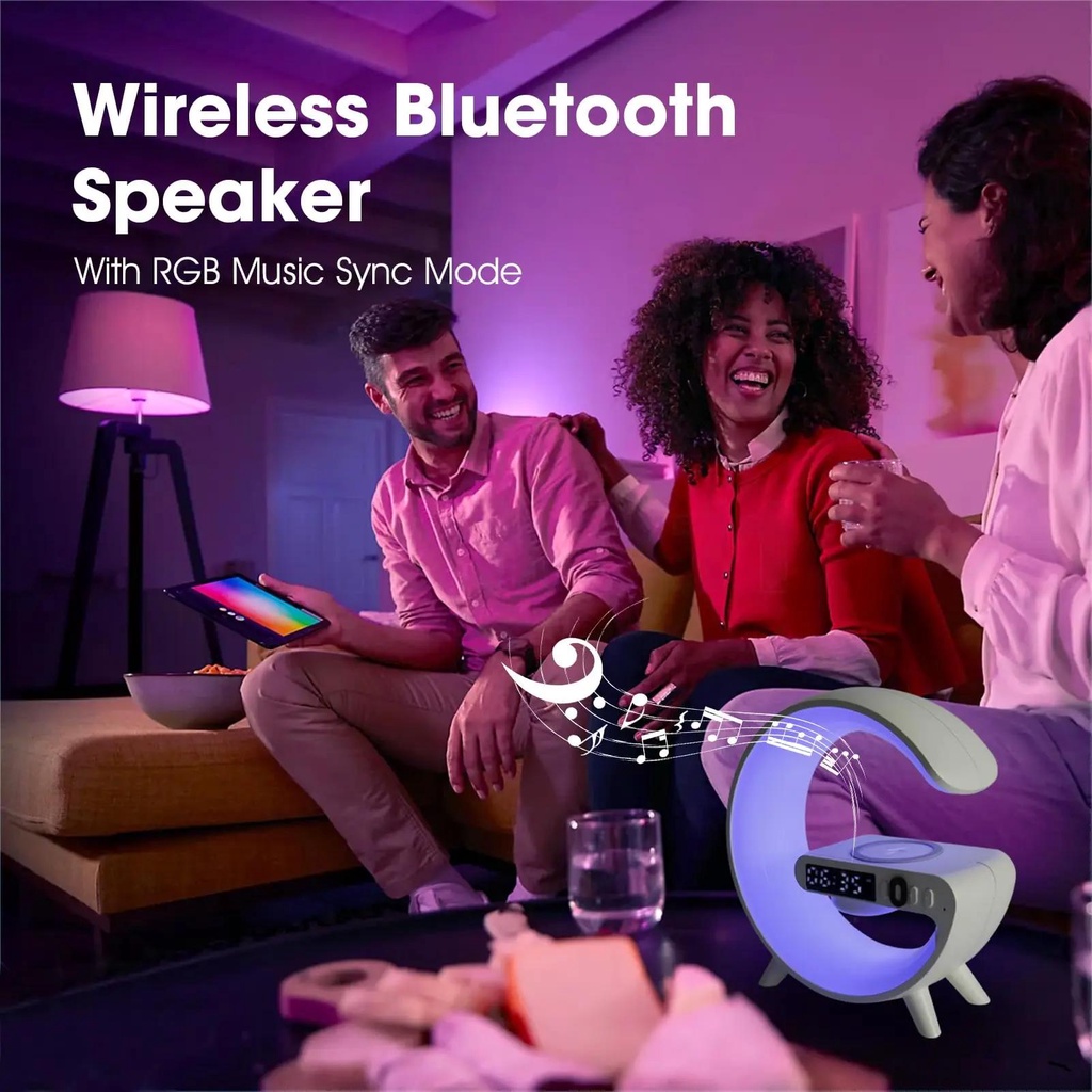 Loa bluetooth Không Dây 15w Có Đèn Led Thông Minh Thích Hợp Làm Quà Tặng Cho Bé Gái