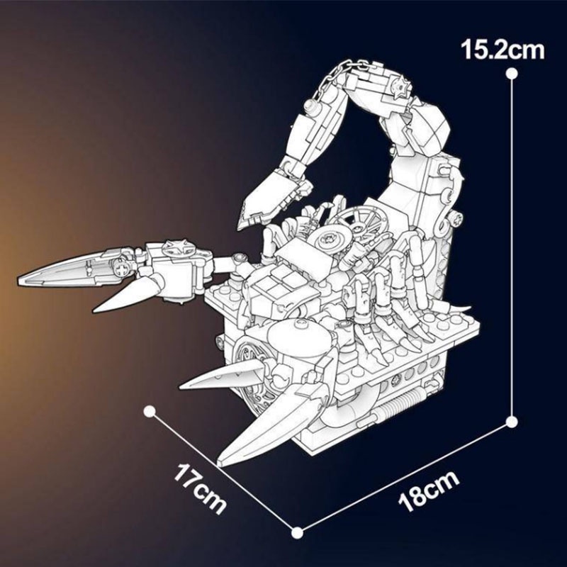 Hàng Mới Về Mới Bộ Đồ Chơi Lắp Ráp Cơ Khí jd011-014 Bằng Bọ Cạp Cho Bé