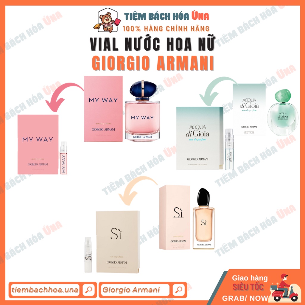 Vial, mẫu thử nước hoa Giò Armani nhiều loại