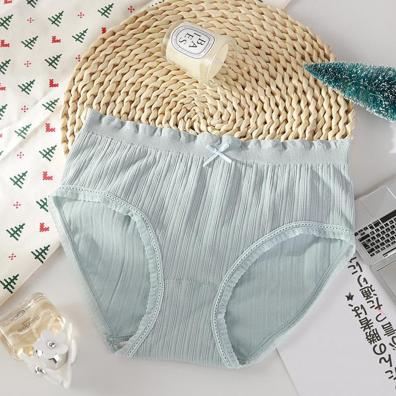 A1 - Quần Lót Nữ Dệt Kim Cotton 100% kháng khuẩn thoáng mát đính nơ xinh tôn vòng 3 gợi cảm