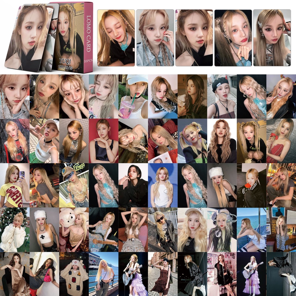 GIDLE YUQI HEAT Photocard I-DLE Lomo Card Postcard
