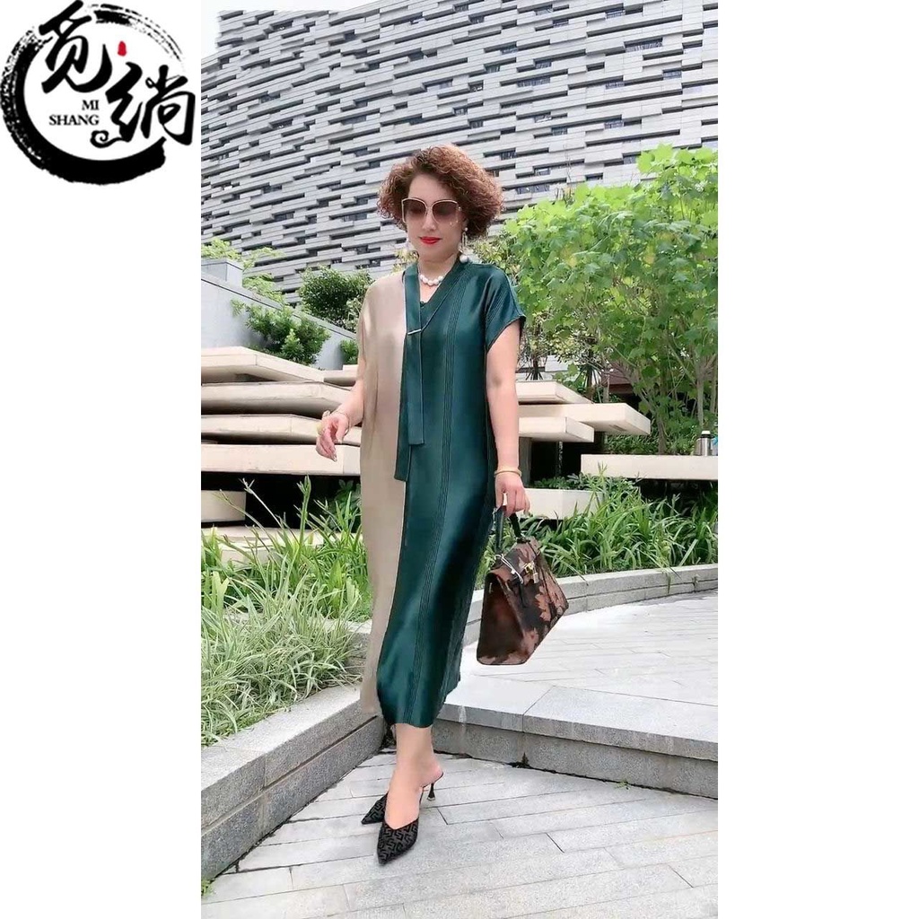 Hàng Mới Về Đầm Midi Dáng Rộng Thời Trang Cao Cấp Cho Phụ Nữ Trung Niên