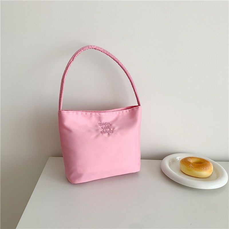 Túi Đeo Vai nylon Đàn Hồi Cao Chống Thấm Nước Thêu Họa Tiết Thời Trang Hàn Quốc mucu & Muny Cho Nữ