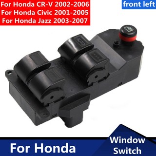 Công tắc cửa sổ điện trái cho honda crv 2002-2006 / honda civic 2001-2005 / honda fit jazz 2003-2007 / honda city 2002-2008 stream 2002-2006 35760-s9a-g042a