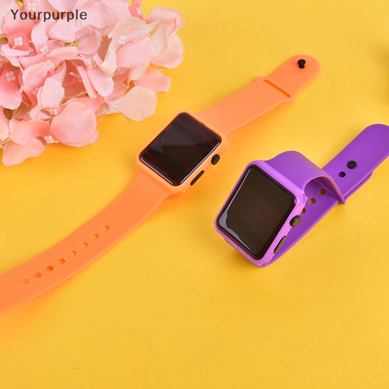 Đồng Hồ Điện Tử Dây Silicon Mặt Vuông Có Đèn led Thời Trang