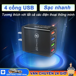 Củ sạc usb, 3/4/5usb, 3.1a fast charge adapter, củ sạc nhanh qc3.0 4 cổng usb 3.1a có - lamjad