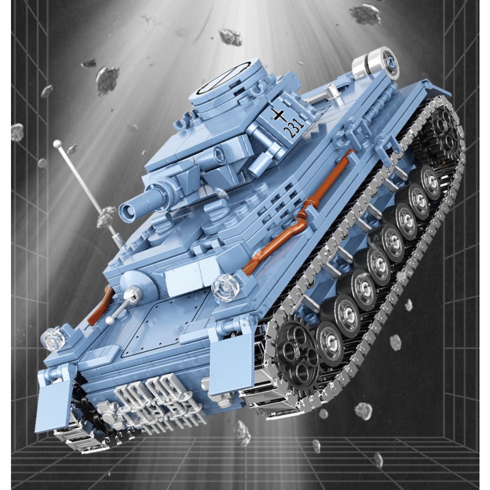 869 Mô Hình Xe Tăng moc panzer iv Tỉ Lệ 1: 35 Tự Lắp Ráp