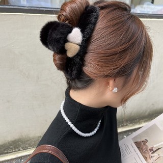 Kẹp TóC HìNh Cá MậP PhốI Lông Nhung ThờI Trang Cho Nữ