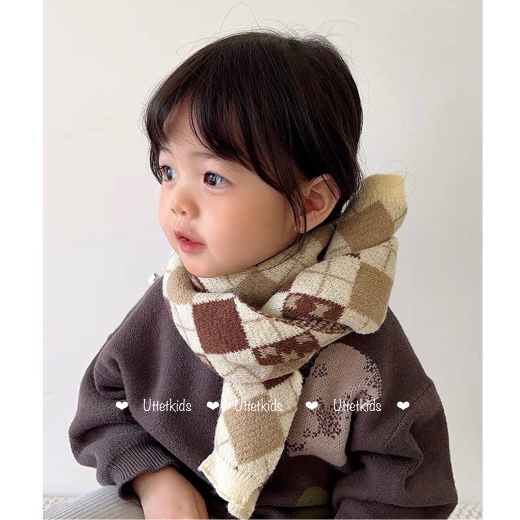 KHĂN QUÀN CỔ PHONG CÁCH HÀN QUỐC CHO BÉ GÁI VÀ BÉ TRAI RẤT ĐẸP