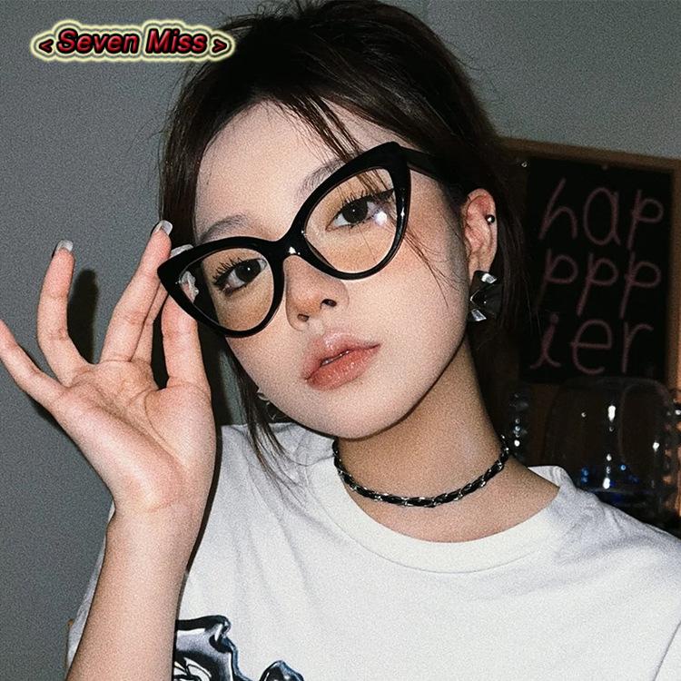 SevenMiss Mắt Kính Gọng Nhựa Phong Cách vintage Thời Trang Cho Nữ