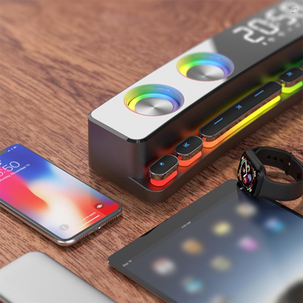 Loa hifi Không Dây soaiy / sh39 3600mah Âm Thanh Nổi 3d Cho pc laptop sm