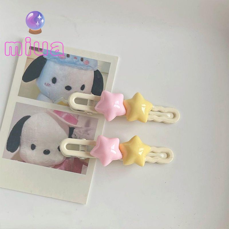 Miu🔮Kẹp Tóc Nữ Hình Ngôi Sao Ngọt Ngào Dễ Thương Y2K