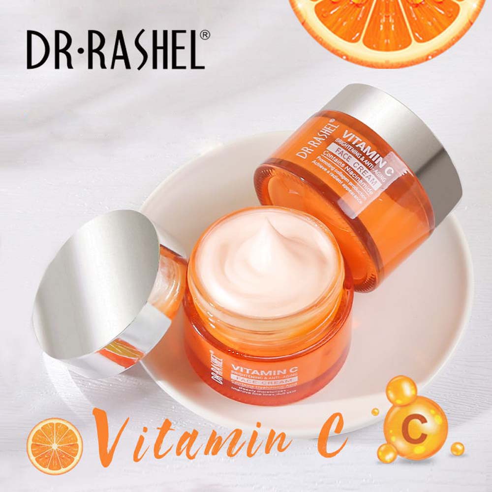 DR.RASHEL VITAMIN C BRIGHTENING & ANTI - AGING FACE CREAM VITAMIN C CREAM WHITENING CREAM WHITENING KRIM