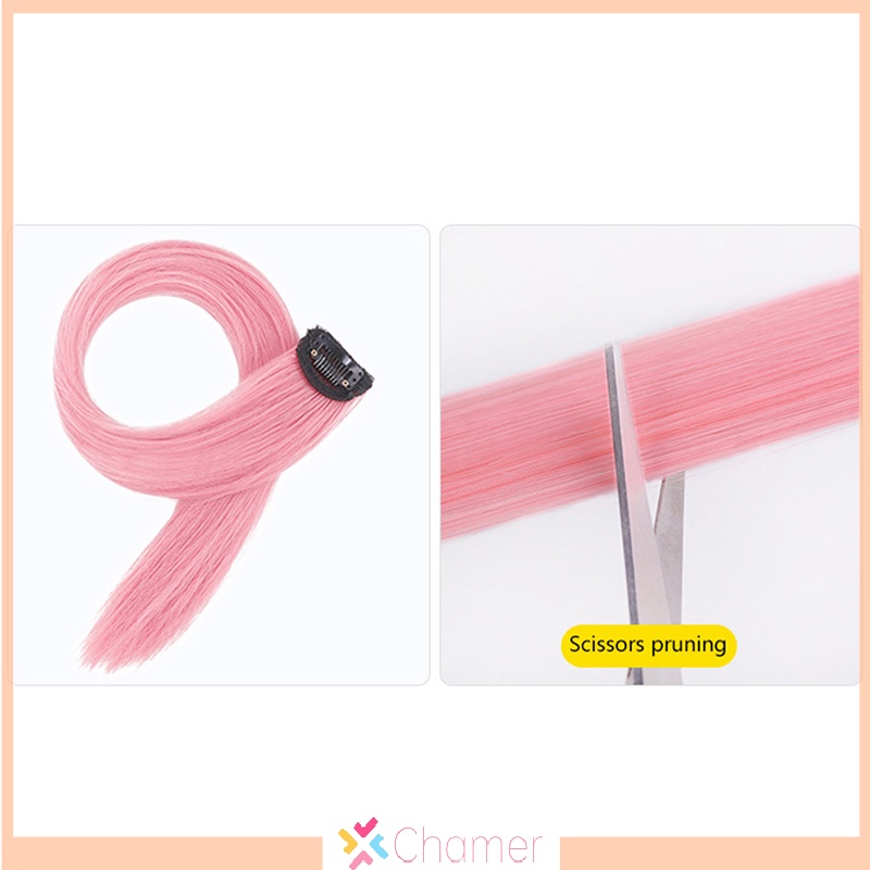 [Chamer] Kẹp Nối Tóc 60cm Trong Tóc Dài Thẳng Tai Tóc Giả Kẹp Tóc MỚI