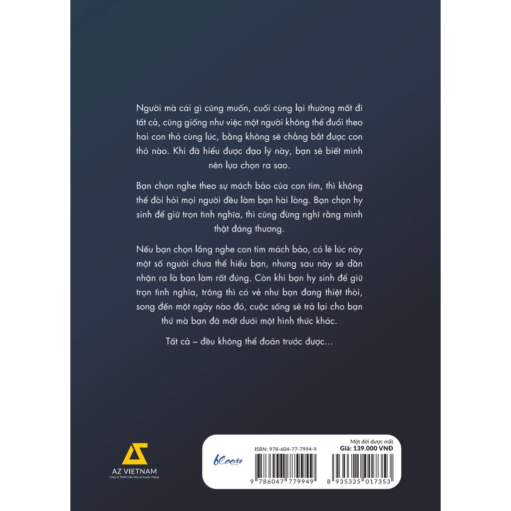 Sách Một Đời Được Mất - Vãn Tình - Skybooks - Bản Quyền