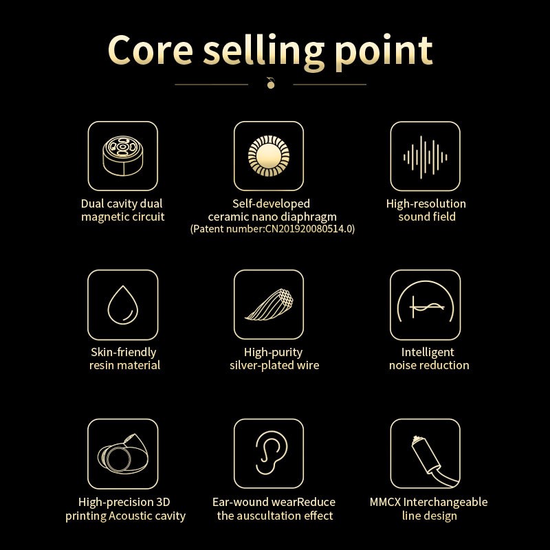 Tai Nghe Nhét Tai epz q5 Âm Thanh hifi Có Dây Cáp Tháo Rời Được