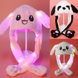 Mũ tai thỏ có đèn led phát sáng dễ thương cho nữ