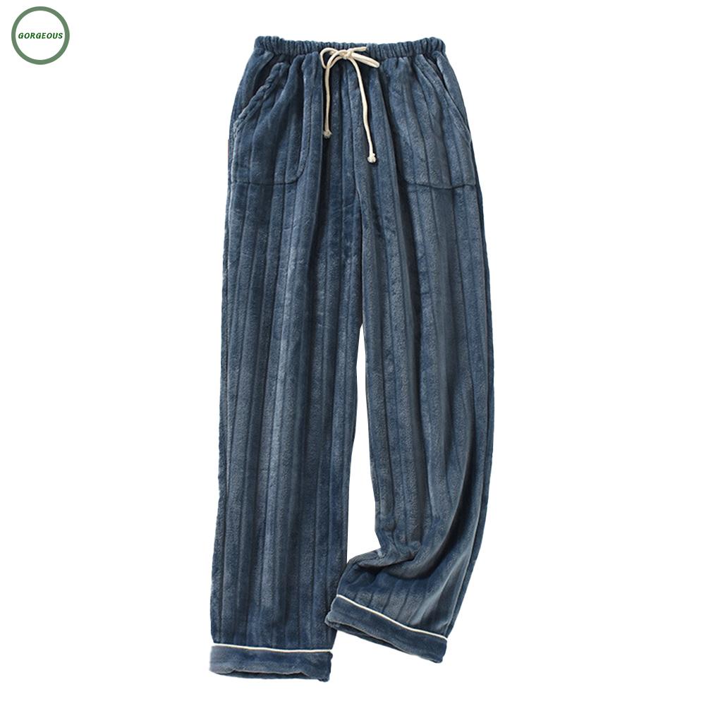New Coming~Mens Pajama Pants Thick Fleece Lounge Soft Joggers Jogging Bottoms Loungewear#Home Essentialses