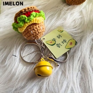 Phụ Kiện Móc Khóa Hình Bánh hamburger Thủ Công