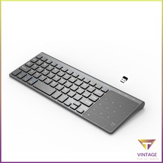 Thin 2.4Ghz Usb Wireless Mini Keyboard With Number Touchpad Numeric Keypad [A/2]