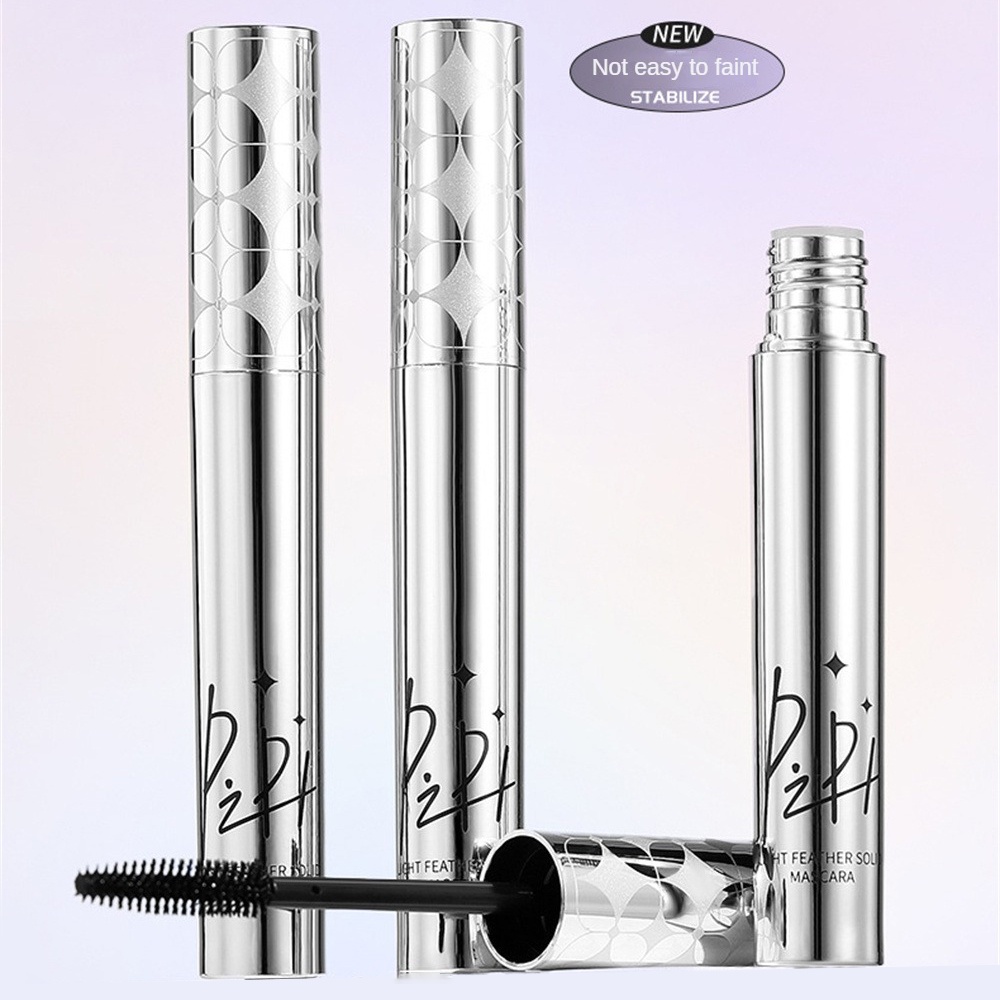 Mascara dày màu nâu tự nhiên Mascara dày màu đen lâu trôi Không có cặn phổ biến cho mọi loại da Kem lót lông mi 4G Mascara tự nhiên không thấm nước heby1