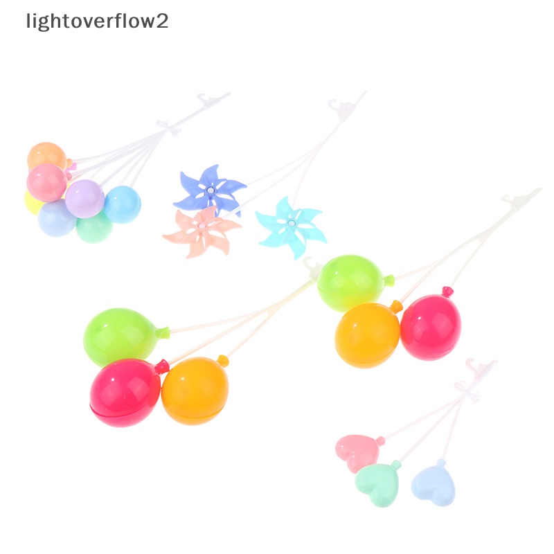 1 Set Bong Bóng Và Cối Xay Gió Trang Trí Nhà Búp Bê 1: 6