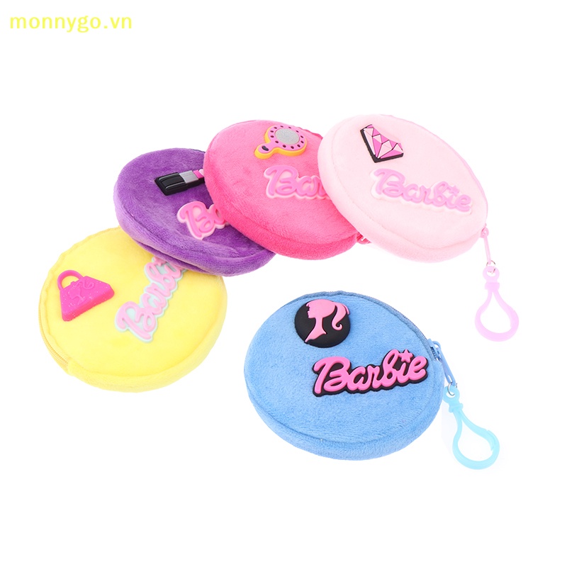 Monnygo Ví Bông Đựng Tiền Xu In Chữ barbie mini Dễ Thương Cho Nữ vn