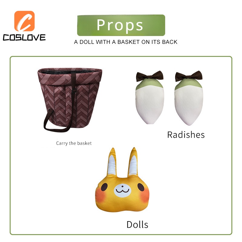 Genshin Bộ Đồ Hóa Trang Nhân Vật yaoyao lolita Dễ Thương Cho Bé