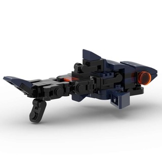 Đồ Chơi Lắp Ráp robot Cá Mập mecha moc mini