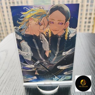Mô hình Standee Anime Tokyo Revengers Pattern Ran Rindo Haitani Original Doujin mica trong anime chibi trưng bày 1