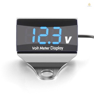 Dc Vôn Kế Kỹ Thuật Số 10-150v Không Thấm Nước Có Giá Đỡ Cho Xe Máy