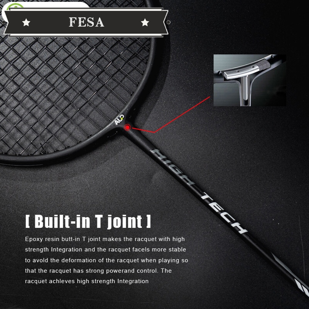 Alpsport set 2 Vợt Cầu Lông rr 4u 25lbs g5 100% Chính Hãng Bằng carbon