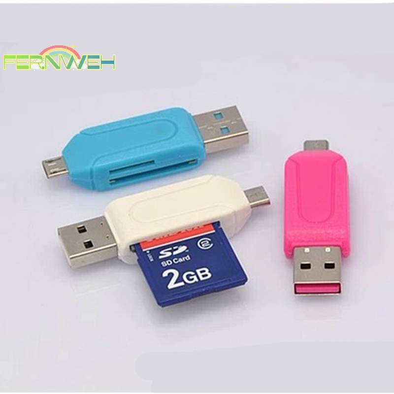Đầu Đọc Thẻ Nhớ micro usb otg tf / sd Cho Điện Thoại