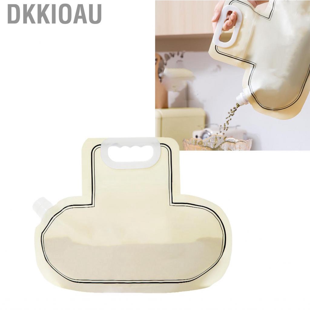 Dkkioau Grain Storage Bag Transparent Handheld Insect Proof Multi Purpose Airtight for Rice Food Kitchen Supplies