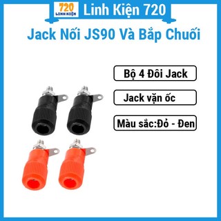 Combo bộ 4 đôi jack nối JS90 và bắp chuối cao cấp