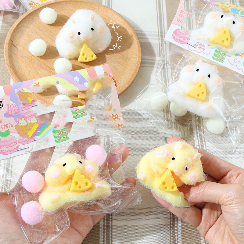 Mềm Đồ Chơi Chuột hamster Cao Su Giảm Căng Thẳng