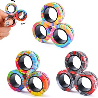 Con Quay Đồ Chơi/Fidget Spinner/fidget toy/đồ chơi di động/Trò Chơi/đồ chơi người lớn/giảm stress văn phòng/đồ chơi giải nén/giảm stress/xả stress/đồ chơi xả stress/edc fidgetĐồ chơi đàn ông/ADHD Fidget toy Nhẫn Nam Châm Bấm Giải Tỏa Căng Thẳng Sáng Tạo