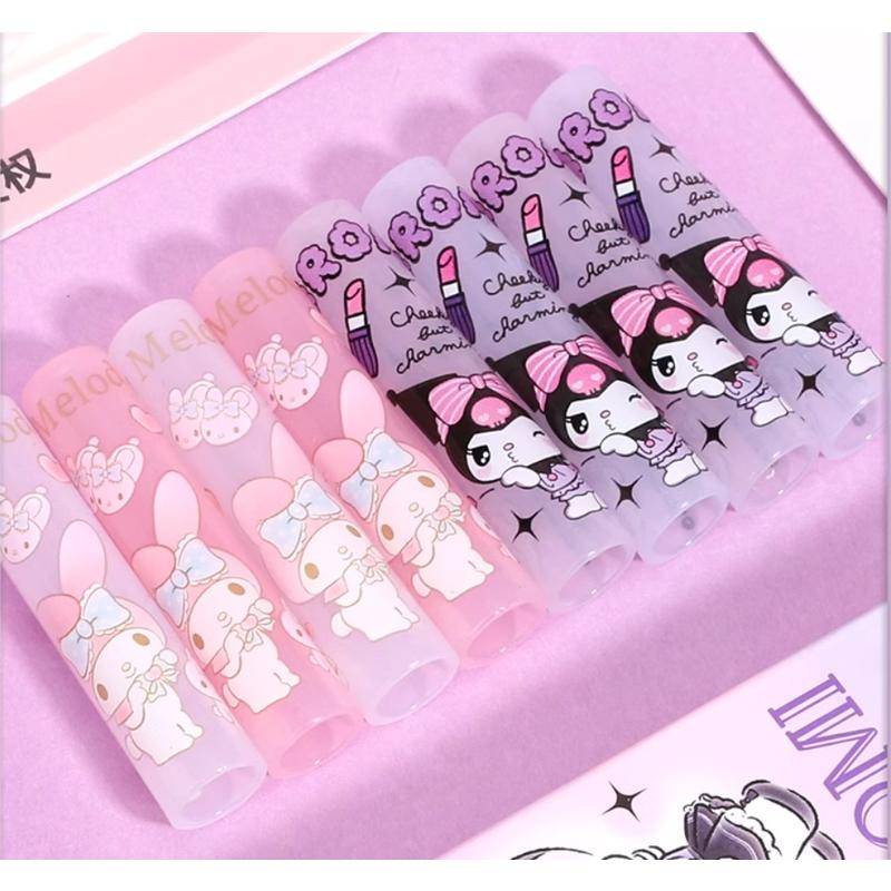 Bộ 4 Nắp Đậy Bút Chì Bằng Nhựa Hình sanrio Dễ Thương Cho Học Sinh