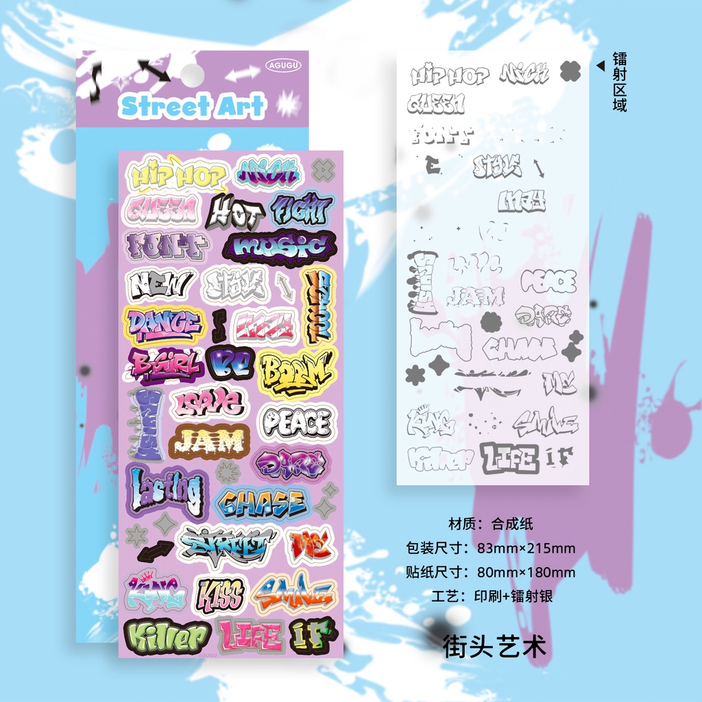 Miếng Dán Trang Trí Sổ Tay Hình Chữ Tiếng Anh Phong Cách Hàn Quốc ss898 diy