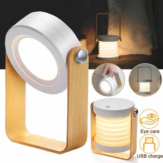 Led Folding Table Desk Lamp USB Rechargeable Telescopic Lantern Night Light