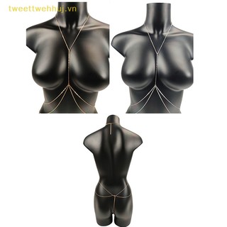 Tweehuj bikini mắt xích đeo hông / ngực phối dây xích gợi cảm cho nữ vn