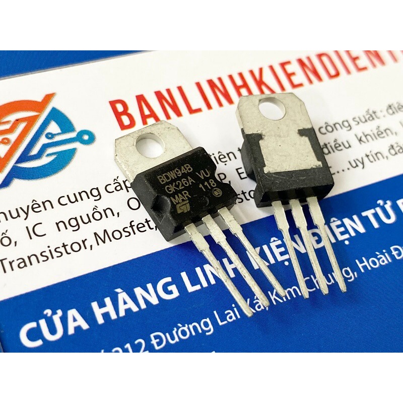 [Combo 2 chiếc] BDW94B BDW94 Transistor Darlingtons 12A 80V TO-220