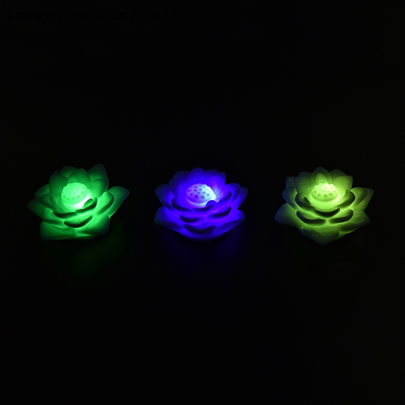 # Snow # Đèn led Hoa Sen Thay Đổi 7 Màu Lãng Mạn.